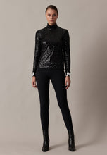 Lade das Bild in den Galerie-Viewer, Damen Pailetten Langarmshirt