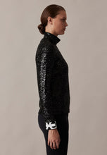 Lade das Bild in den Galerie-Viewer, Damen Pailetten Langarmshirt